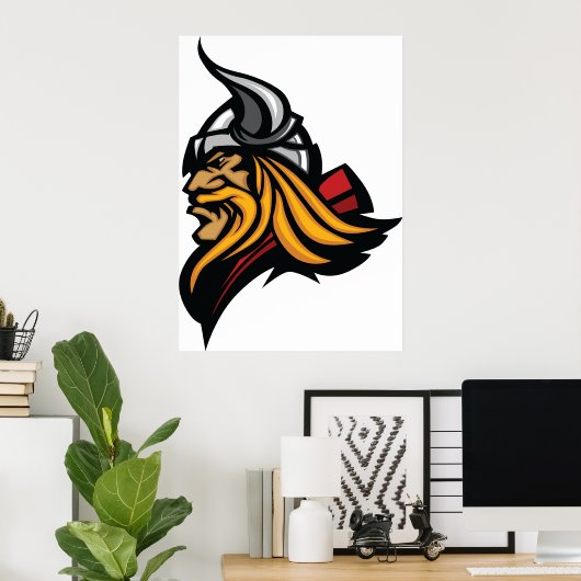 バイキング頭 ポスター (ホームオフィス)