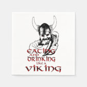 バイキング食べナプキンスのような スタンダードカクテルナプキン (正面)