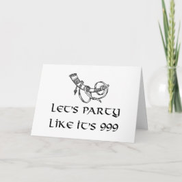 バイキング飲み角誕生日 カード