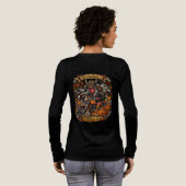 バイキング鬼バイク女子ハロウィン,サムライバイク トライブレンドＴシャツ (背面全体)