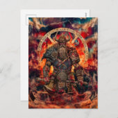 バイキング・ウォリアー・イン・アスカードと神 シーズンポストカード (正面/裏面)