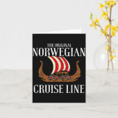 バイキング オリジナル ノルウェー クルーズライン 面白い メンズ 婦人 カード (黄色い花)