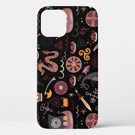 バイキング:シームレスなグラフィックデザイン。 Case-Mate iPhoneケース (裏面)