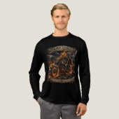 バイキング スケルトン バイカー トライブレンドＴシャツ (正面全体)