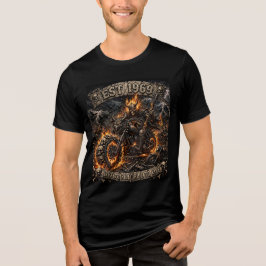 バイキング スケルトン バイカー Tシャツ