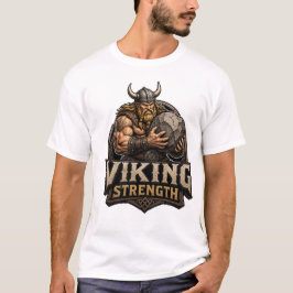 バイキング・ストレングス・ウォリアー・ボディビル・ジムTシャツ Tシャツ