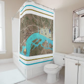 バイキング&ローマンロンドンシャワーカーテン シャワーカーテン (インサイチュ)