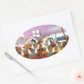 バイキング 楕円形シール (封筒)