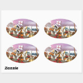 バイキング 楕円形シール (シート)