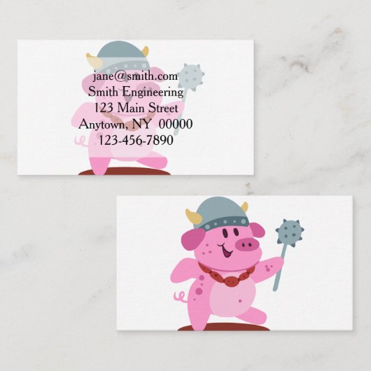 バイキング |背景色を選択 名刺 (正面/裏面)