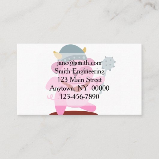 バイキング |背景色を選択 名刺 (正面)