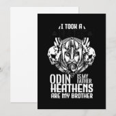 バイキングDNA戦士 北欧神話 ヴァルハラ ギフト 招待状 (正面/裏面)