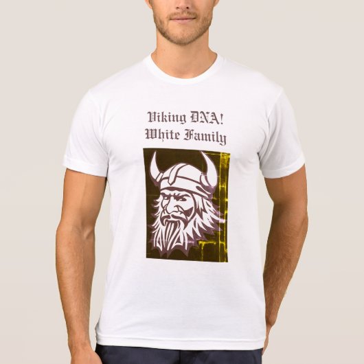 バイキングDNA EDITの名字は個人化なります! Tシャツ (正面)