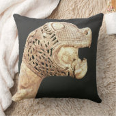 バイキングLongshipの頭首はOsebergで、見つけました、 クッション (ブランケット)