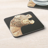 バイキングLongshipの頭首はOsebergで、見つけました、 コースター (左側)