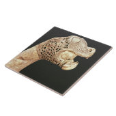 バイキングLongshipの頭首はOsebergで、見つけました、 タイル (側面)