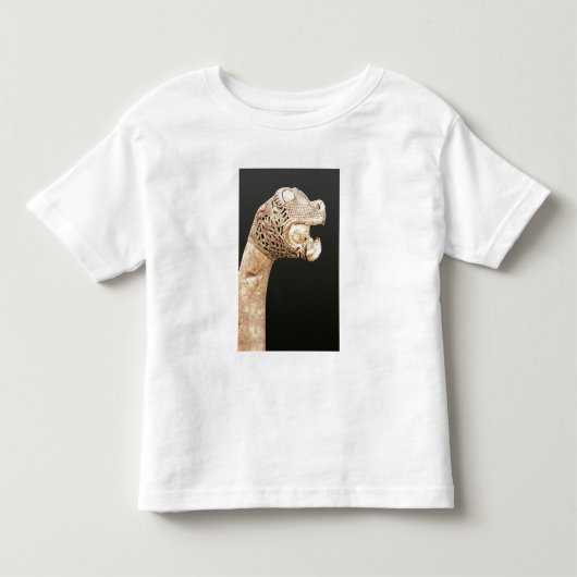 バイキングLongshipの頭首はOsebergで、見つけました、 トドラーTシャツ (正面)
