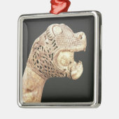 バイキングLongshipの頭首はOsebergで、見つけました、 メタルオーナメント (左)