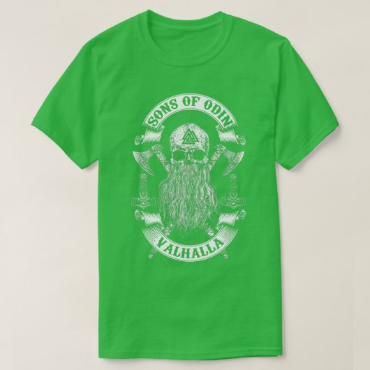 バイキングRISE-SONS OF ODIN-バイキングNordish Odin法 Tシャツ (デザイン正面)