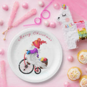 バイクおもしろいとギフトとの格言クリスマスおもしろい ペーパープレート (パーティー)