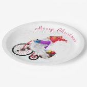 バイクおもしろいとギフトとの格言クリスマスおもしろい ペーパープレート (アングル)