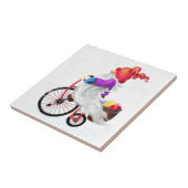 バイクおもしろいとギフトとの格言- Merry Christmas タイル (側面)