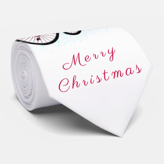 バイクおもしろいとギフトとの格言- Merry Christmas ネクタイ (ロール)
