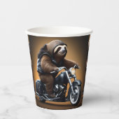 バイクおもしろいに乗ってバイクを走らせる 紙コップ (正面)