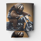 バイクおもしろいに乗ってバイクを走らせる 缶クーラー (正面)