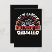 バイクおもしろいの乗り手の息子または関節炎の古い乗り手 招待状 (正面/裏面)