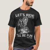 バイクおもしろいクラッシュ Tシャツ (正面)