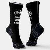 バイクおもしろいソックスのギフト。そうか転が ソックス (傾斜あり)
