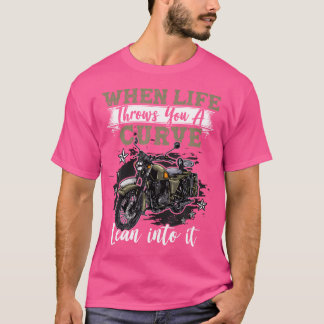 バイクおもしろいラバーグラフィックバイクもしくは自転車に乗る人メンズモーターバイク Tシャツ
