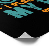 バイクおもしろい退職したリタイアプランライドオートバイ ポスター (角)