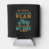 バイクおもしろい退職したリタイアプランライドオートバイ 缶クーラー (裏面)