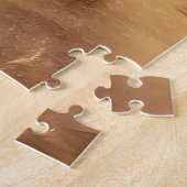 バイクお洒落に乗るブルドッグチョッパー ジグソーパズル (側面)