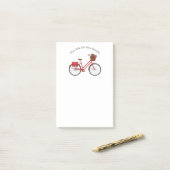 バイクが命をより美しく-赤い自転車 ポストイット (デスク上)