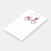 バイクが命をより美しく-赤い自転車 ポストイット (アングル)