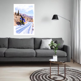 バイクで走る | AI Art ポスター