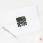 バイクとスピットファイア スクエアシール (封筒)