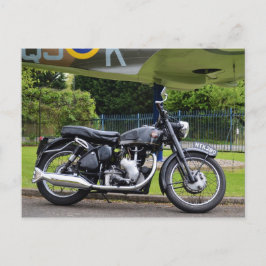 バイクとスピットファイア ポストカード