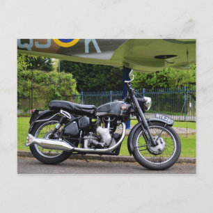 バイクとスピットファイア ポストカード