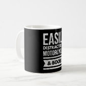 バイクとバイカーに気を取られがち コーヒーマグカップ (正面左)
