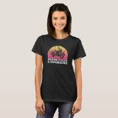 バイクと恐竜 バイクと恐竜 Tシャツ (正面フル)