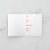 バイクと赤い薔薇のウェディングカード 招待状 (内部)