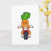 バイクに乗ったキャロット.PNG カード (黄色い花)