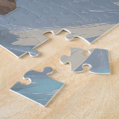 バイクに乗ったコックパウドクリスマス ジグソーパズル (側面)