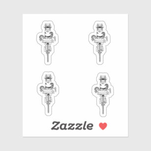 バイクに乗ったコブラスネーク シール