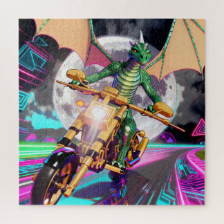 バイクに乗ったドラゴン ジグソーパズル