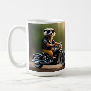 バイクに乗ったメルカト・ビキー コーヒーマグカップ